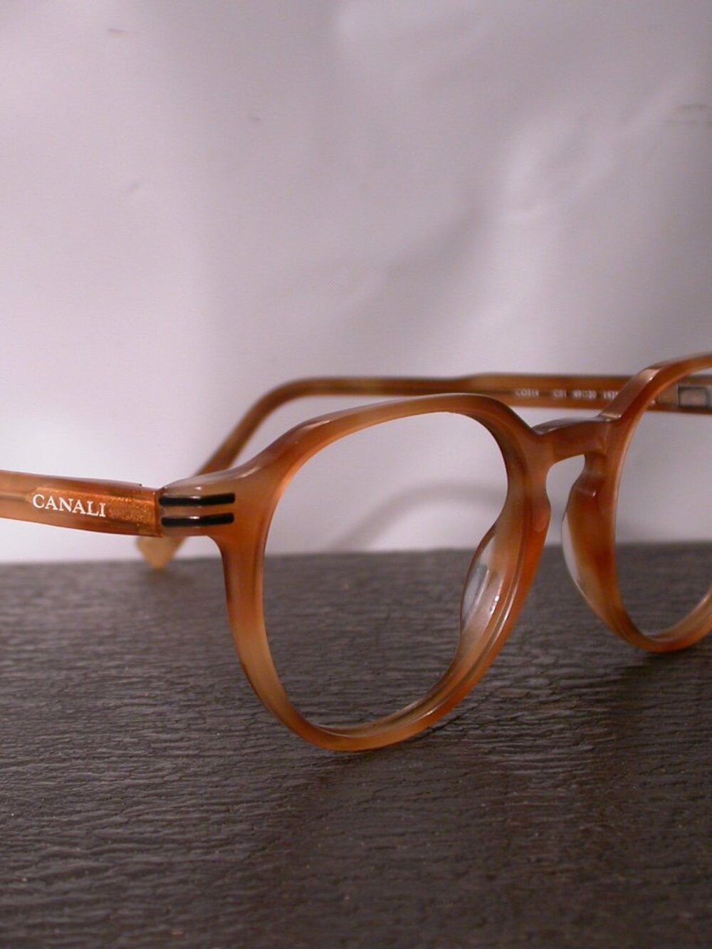 Canali Blonde Tortoise Stylish Eyeglasses Frames Hand Made in Italy
